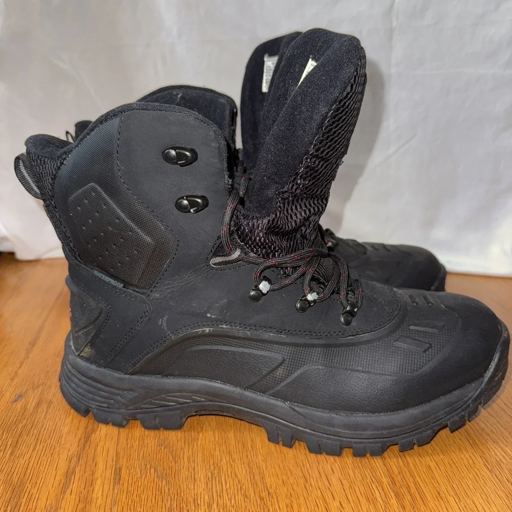 Nortiv8 Thinsulate Men's Boots Waterproof Hiking Construction Sz‎ 12 Black